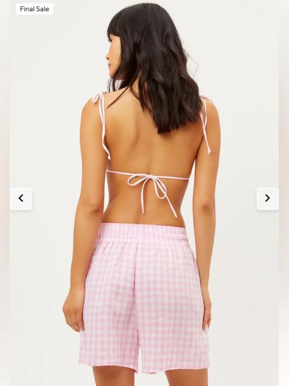 Frankie’s Bikinis // Lou High Wasted Short and Button-down Shirt set Sz S